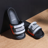Women's Rebel Grey Round Toe Polyurethane Casual Slides