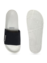 Women's Flow Navy and Blue and Grey Round Toe Polyurethane Casual Slides