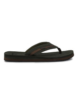 Women's Trifuse Olive Round Toe Polyurethane Casual Flip-flops
