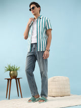 Women's Pure Lime Green Round Toe Polyurethane Casual Slides