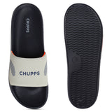 Women's Edge Blue and Grey Round Toe Polyurethane Casual Slides