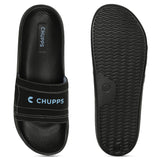Women's Craft Black Round Toe Polyurethane Casual Slides
