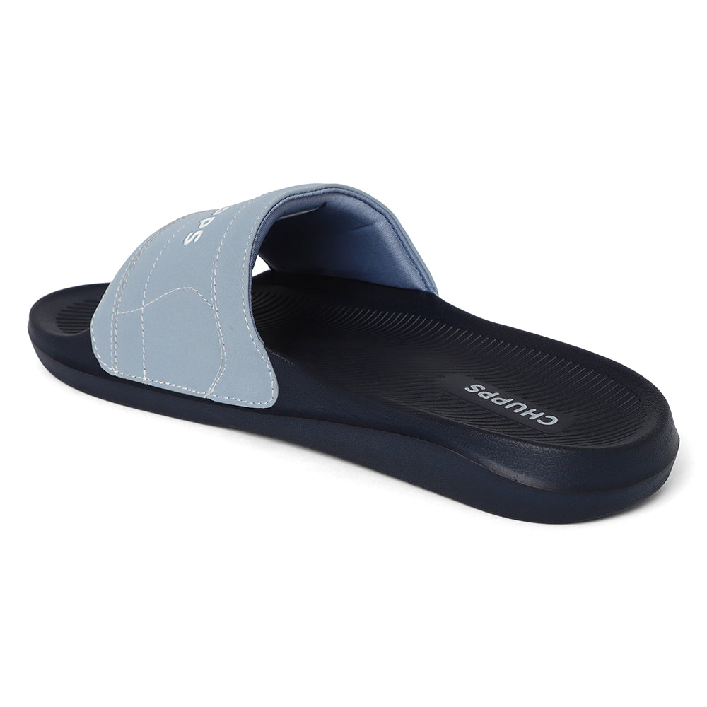 Women's Craft Navy and Grey Round Toe Polyurethane Casual Slides