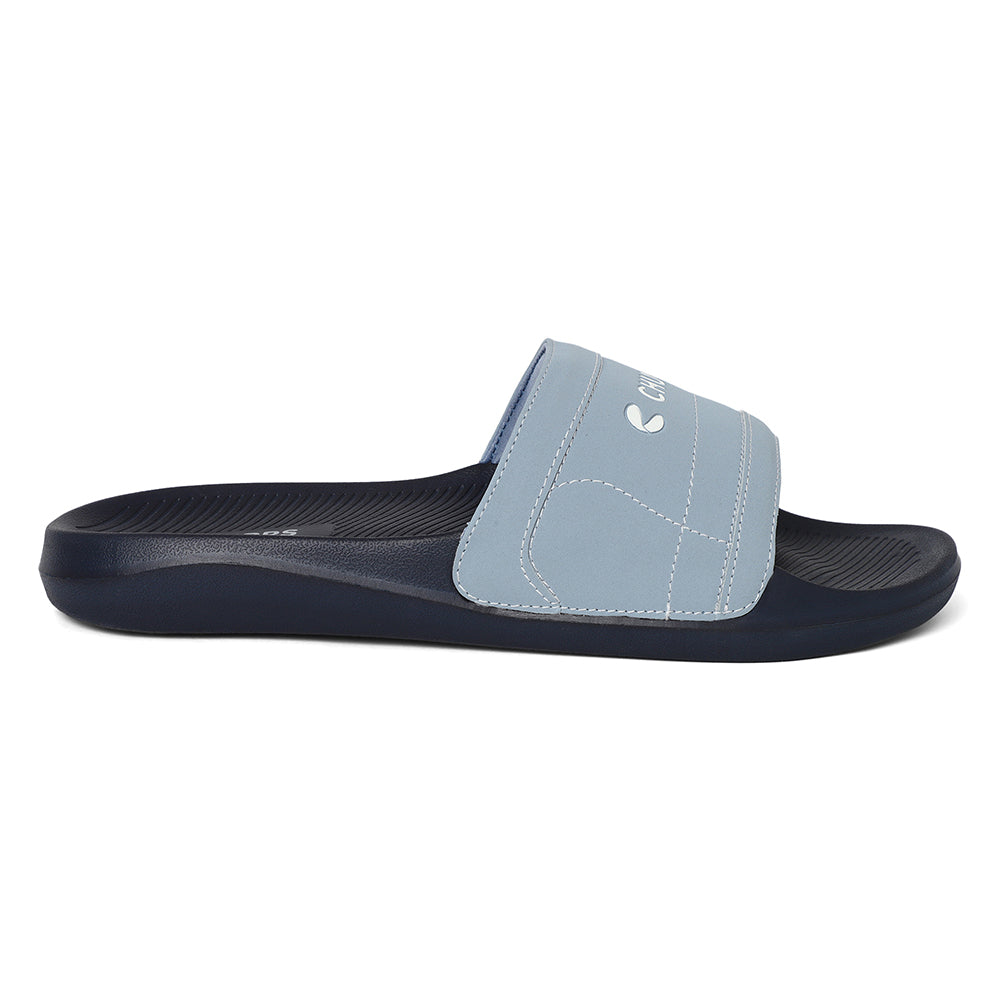 Women's Craft Navy and Grey Round Toe Polyurethane Casual Slides