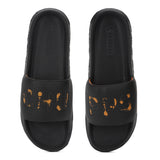 Women's Drip Black Round Toe Polyurethane Casual Slides