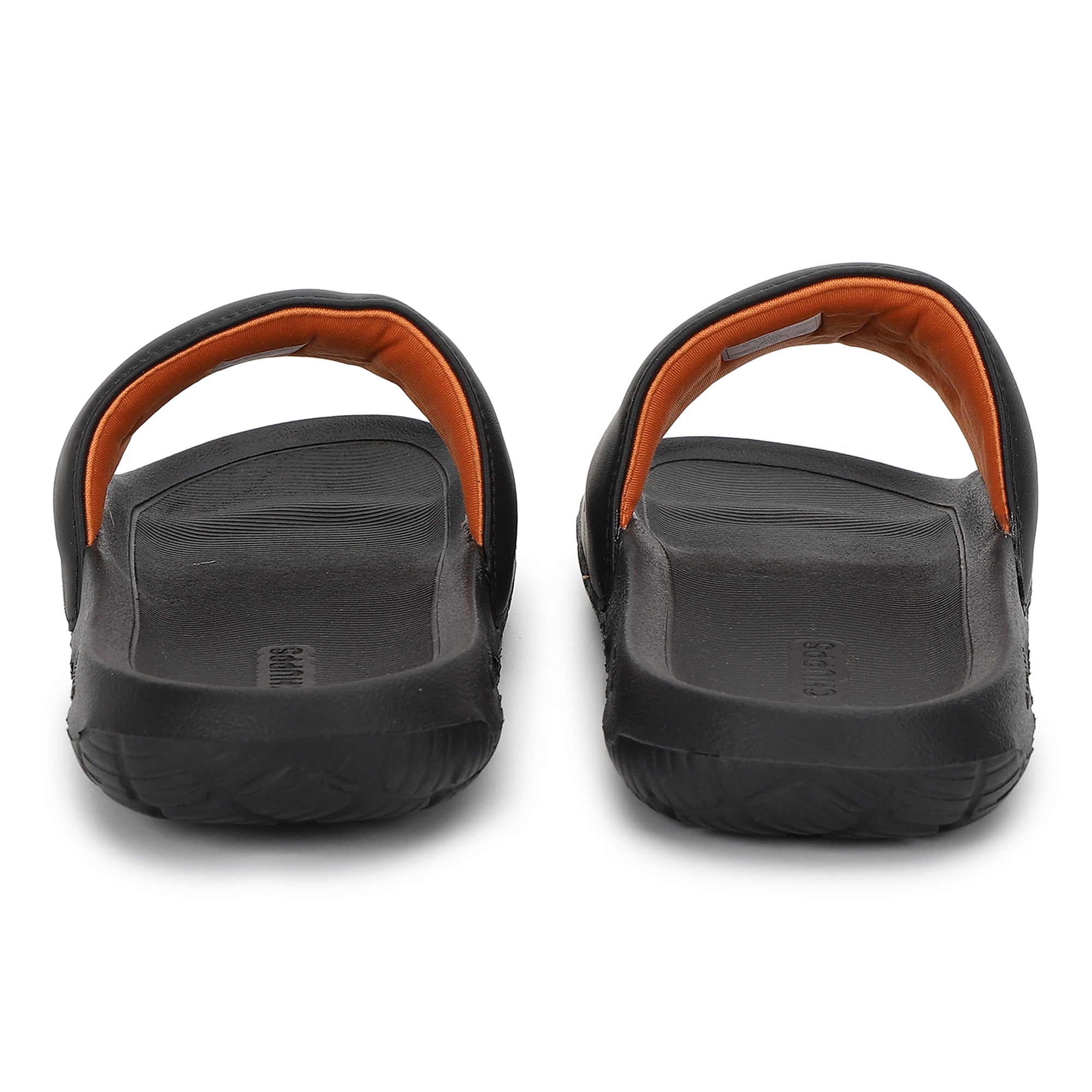 Women's Drip Black Round Toe Polyurethane Casual Slides