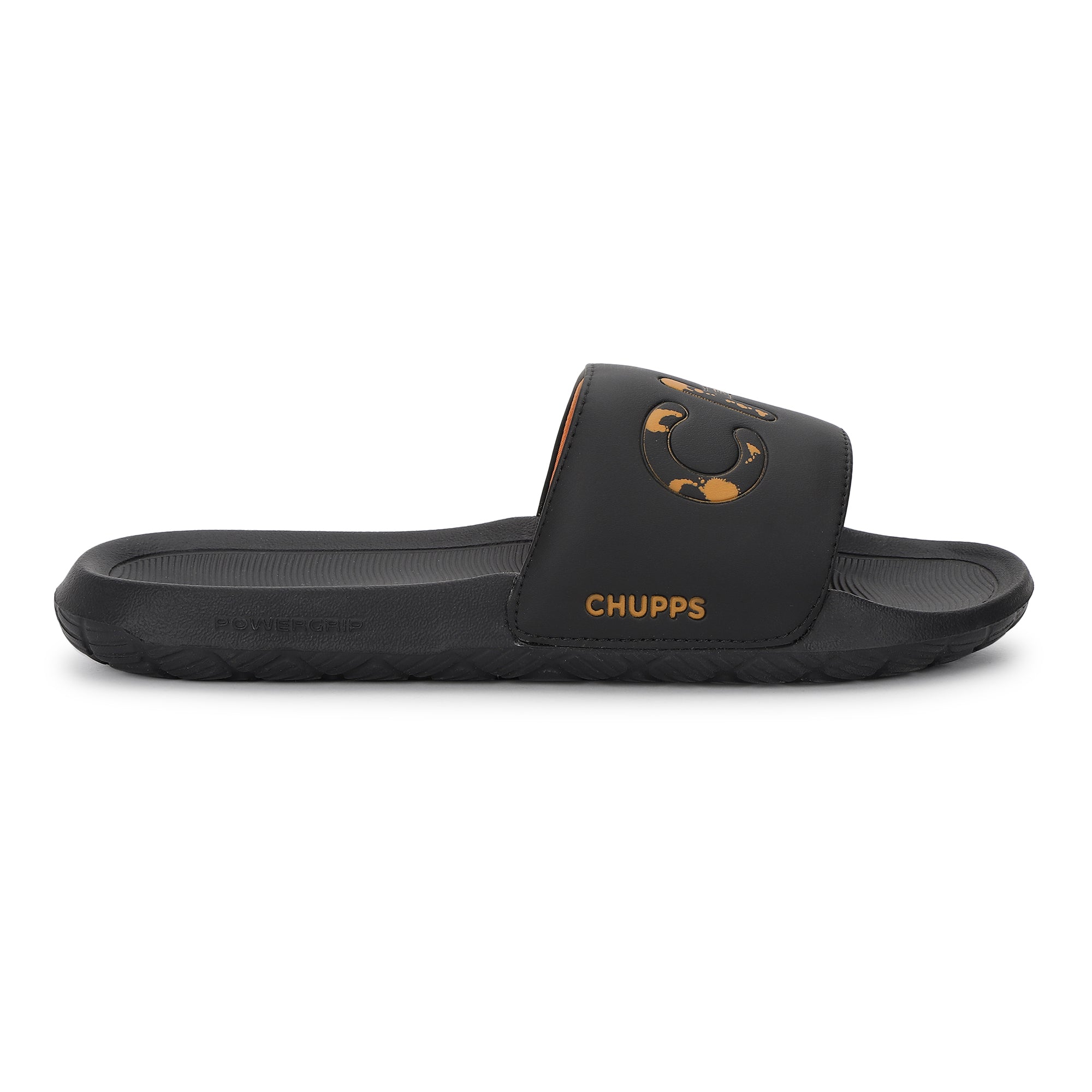 Women's Drip Black Round Toe Polyurethane Casual Slides