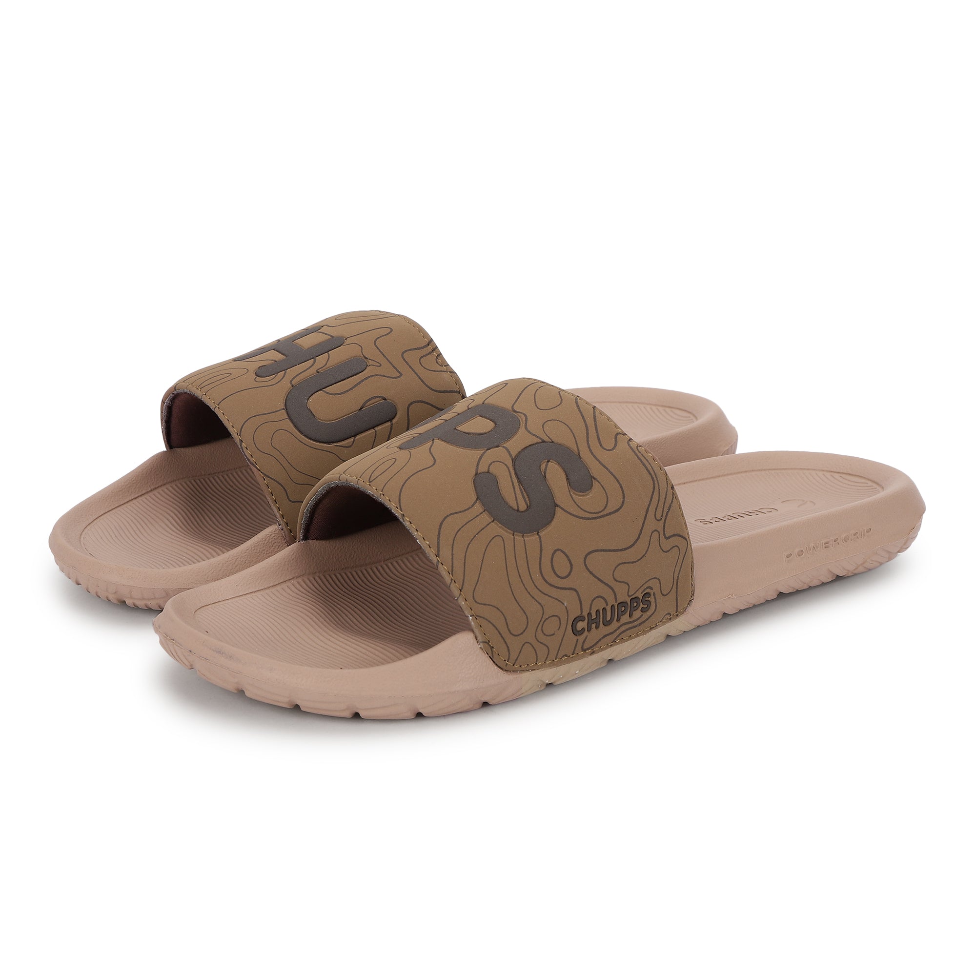 Women's Strata Beige Round Toe Polyurethane Casual Slides