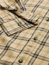 Men's Slim Fit Checkered Full Sleeves Spread Collar Casual Shirt