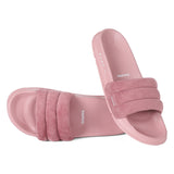 Women's Cloud Cozy Wine Round Toe Polyurethane Casual Slides