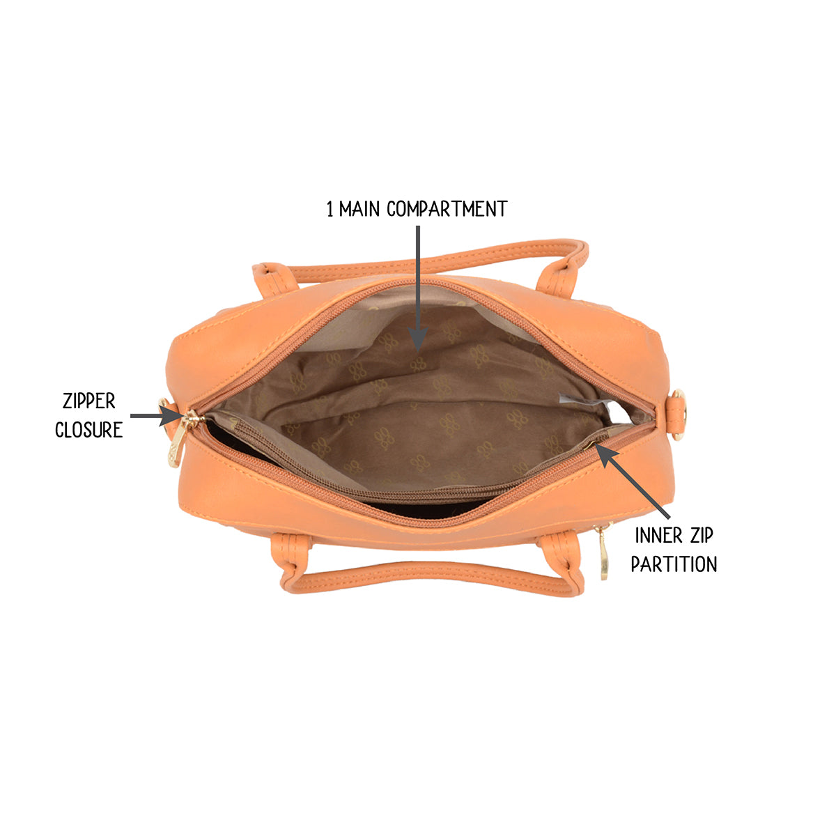 Women's Volume Orange Small Camera Bag