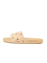 Women's Dream Beige Round Toe Polyurethane Casual Slides