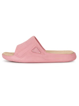 Women's Nova Pink Pale Round Toe Polyurethane Casual Slides