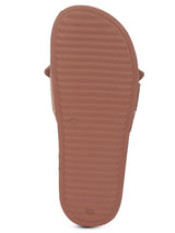 Women's Loop Peach Round Toe Polyurethane Casual Slides