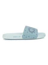 Women's Lovebug Light Blue Round Toe Polyurethane Casual Slides