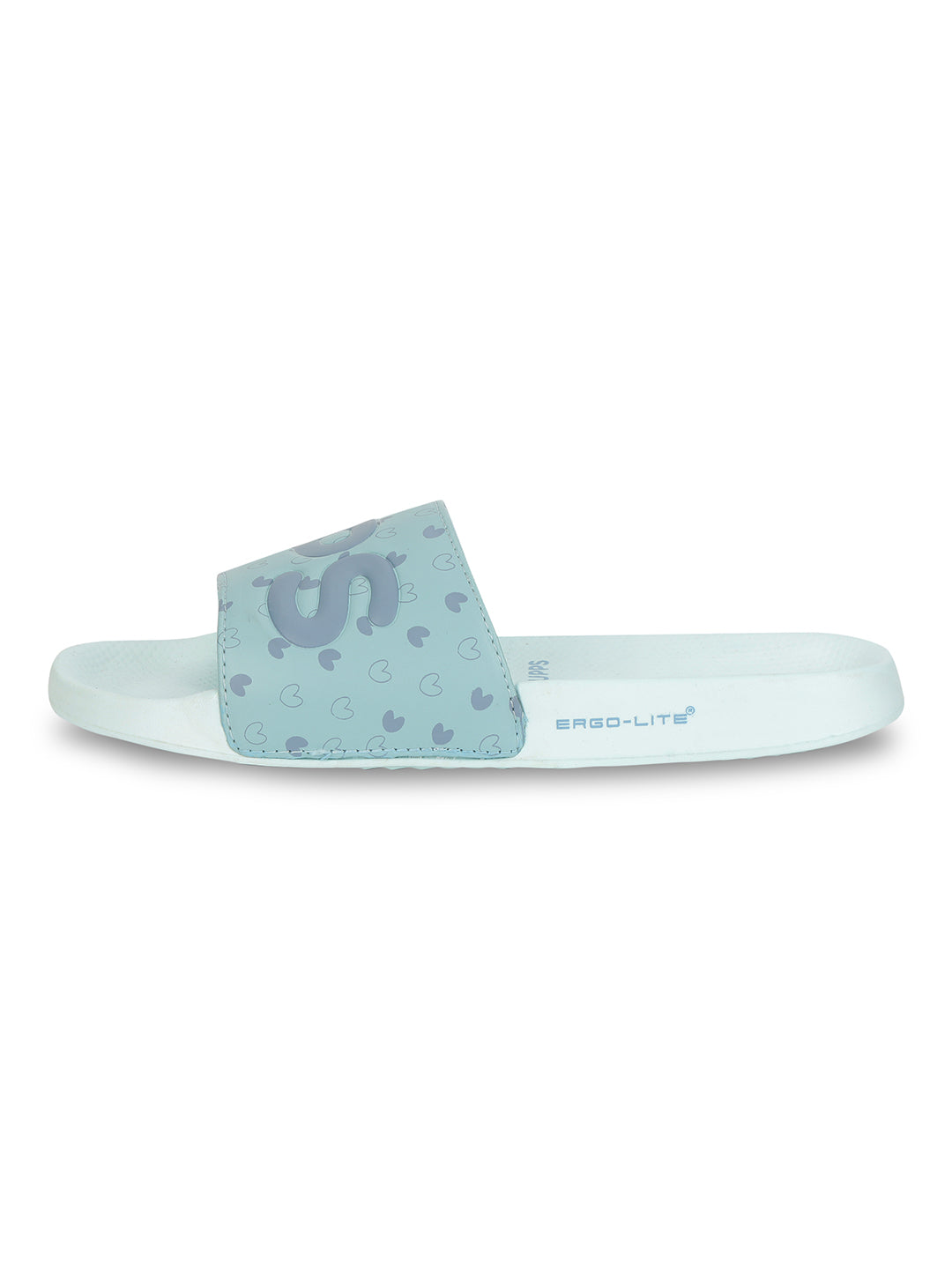 Women's Lovebug Light Blue Round Toe Polyurethane Casual Slides