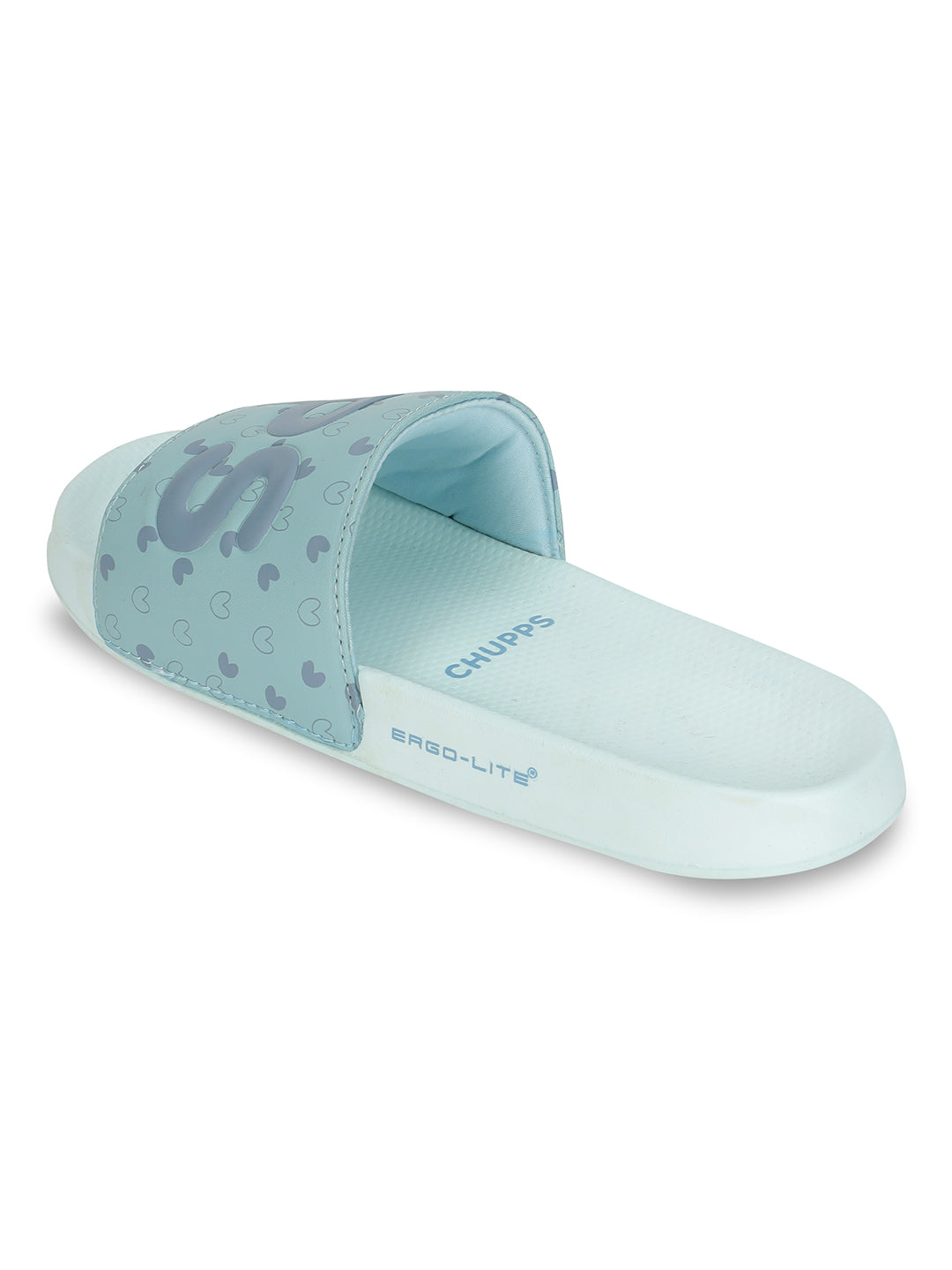 Women's Lovebug Light Blue Round Toe Polyurethane Casual Slides
