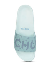 Women's Lovebug Light Blue Round Toe Polyurethane Casual Slides