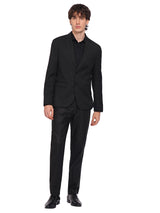 Men's Black Formal Slim Fit Solid Full Sleeves Blazer