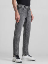 Men's Grey Casual Slim Fit Stretchable Jeans