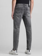 Men's Grey Casual Slim Fit Stretchable Jeans