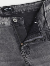 Men's Grey Casual Slim Fit Stretchable Jeans