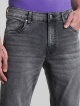 Men's Grey Skinny Fit Stretchable Jeans