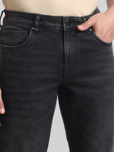 Men's Grey Casual Slim Fit Stretchable Jeans
