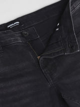 Men's Grey Casual Slim Fit Stretchable Jeans