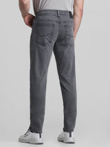 Men's Grey Casual Slim Fit Stretchable Jeans
