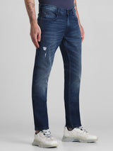 Men's Blue Casual Regular Fit Stretchable Jeans