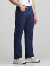 Men's Blue Bootcut Stretchable Jeans
