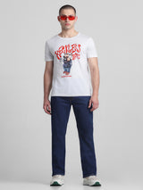 Men's Blue Bootcut Stretchable Jeans