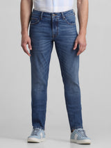 Men's Blue Casual Slim Fit Stretchable Jeans