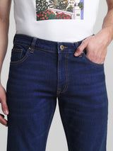 Men's Blue Casual Slim Fit Stretchable Jeans