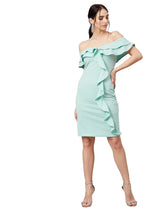 Women's Bodycon Light Blue Knee Length Party Dress