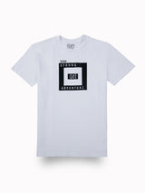 Boys White Graphic Print Cotton Tshirt Half Sleeves