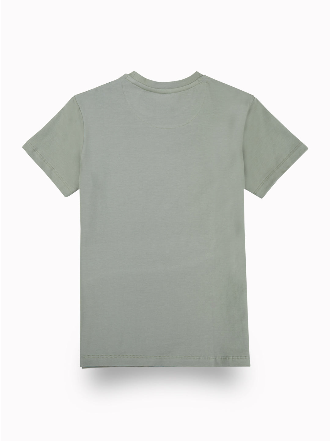 Boys Grey Casual Relaxed Fit Printed Half Sleeves Tshirt