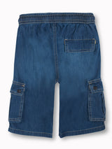 Boys Blue Casual Regular Fit Solid Shorts