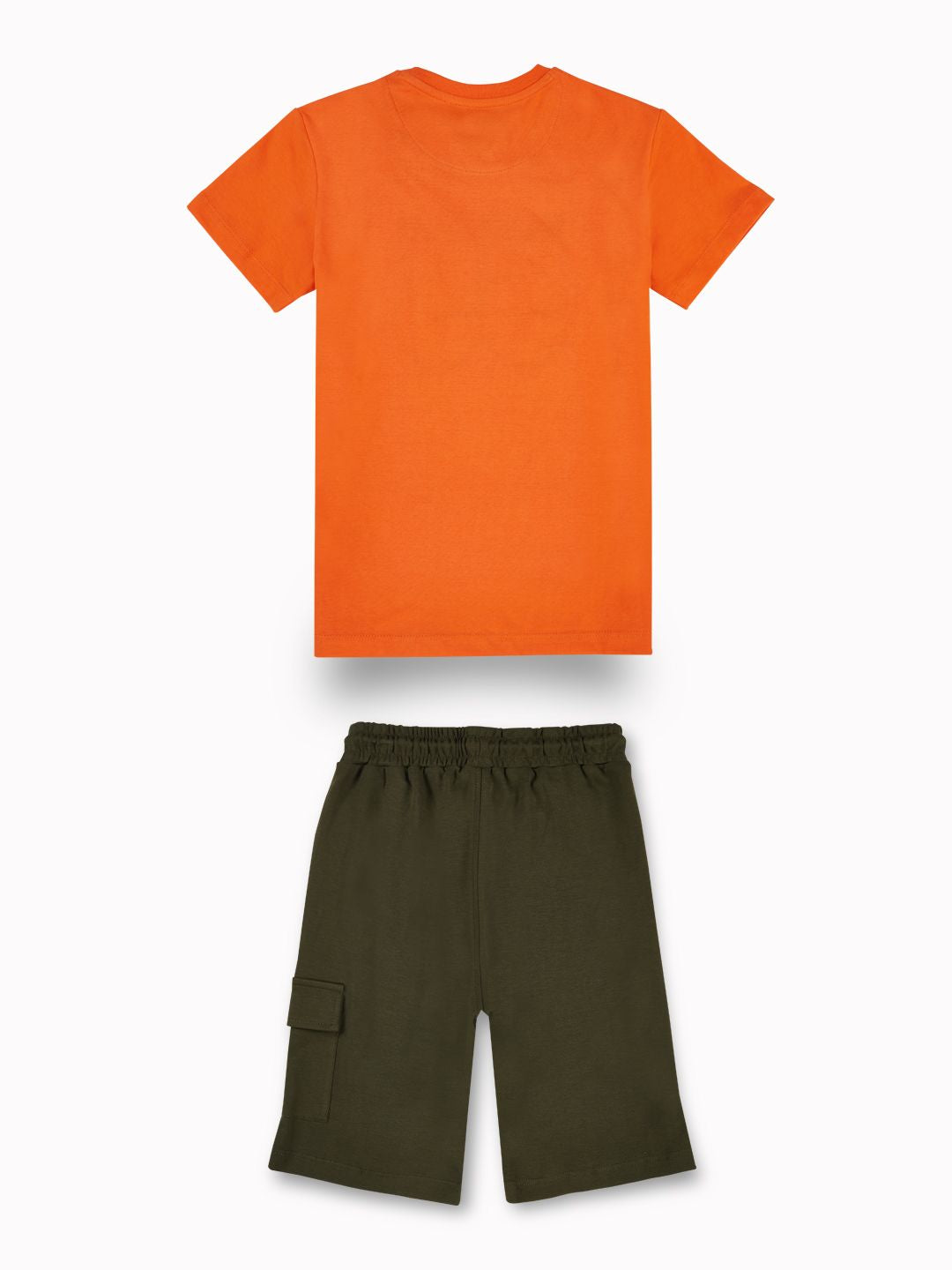 Boys Multicolor Casual Relaxed Fit Printed Half Sleeves Co-Ord Set