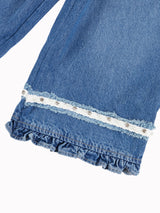 Girls Blue Casual Regular Fit  Jeans