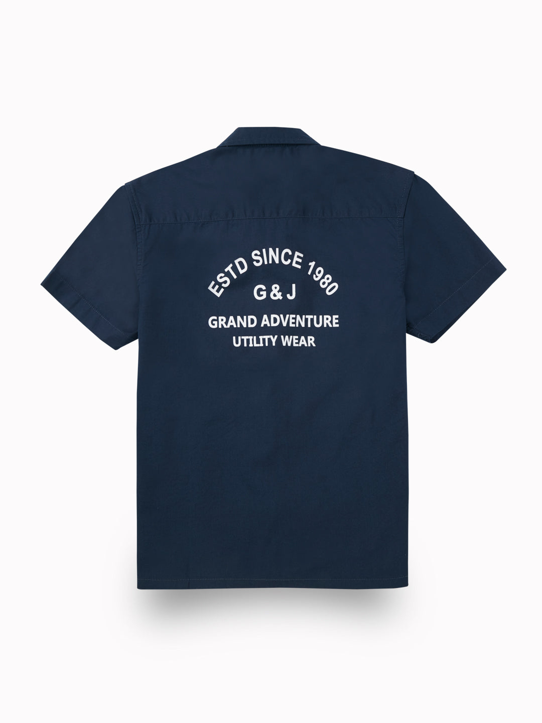 Boys Blue Casual Relaxed Fit Solid Half Sleeves Shirt