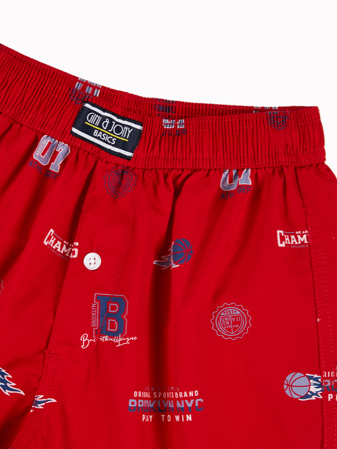 Boys Casual Regular Fit Printed Shorts