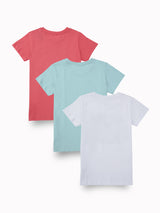 Girls Basic Knit Tshirt - Set of 3