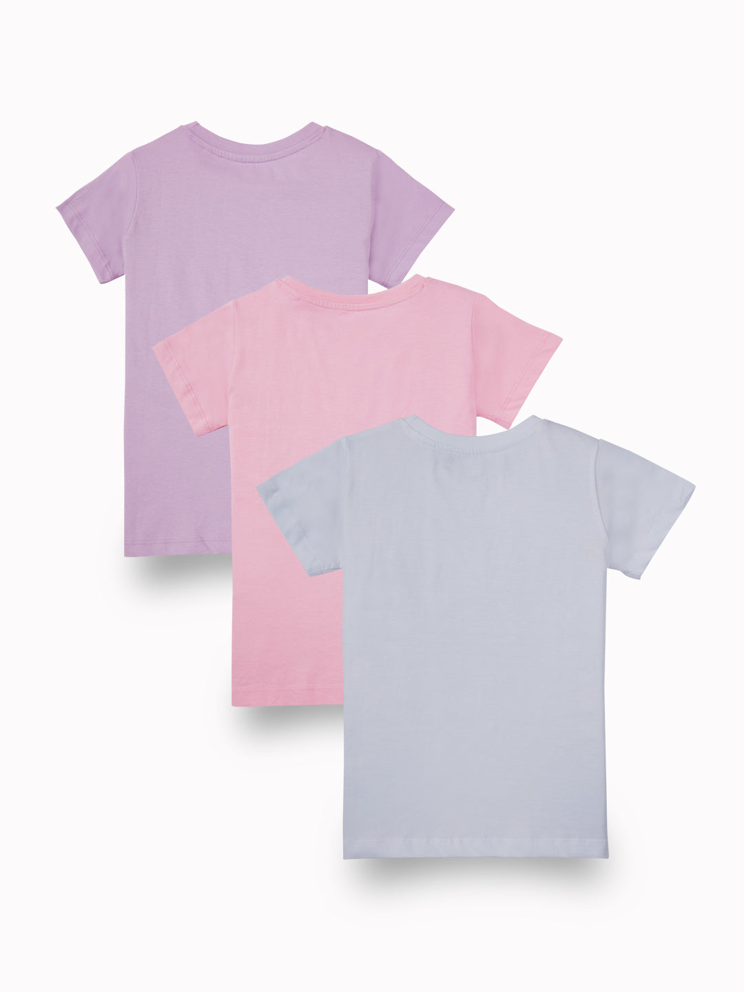 Girls Basic Knit Tshirt - Set of 3
