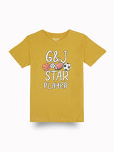 Boys Multicolor Casual Relaxed Fit Printed Half Sleeves Tshirt