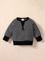 Boys Black Casual Full Sleeves Sweatshirt and Jogger Set