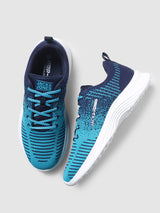 Men's Blue Casual Self Design Sneakers
