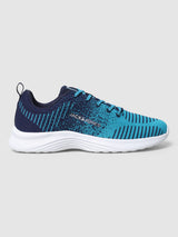 Men's Blue Casual Self Design Sneakers