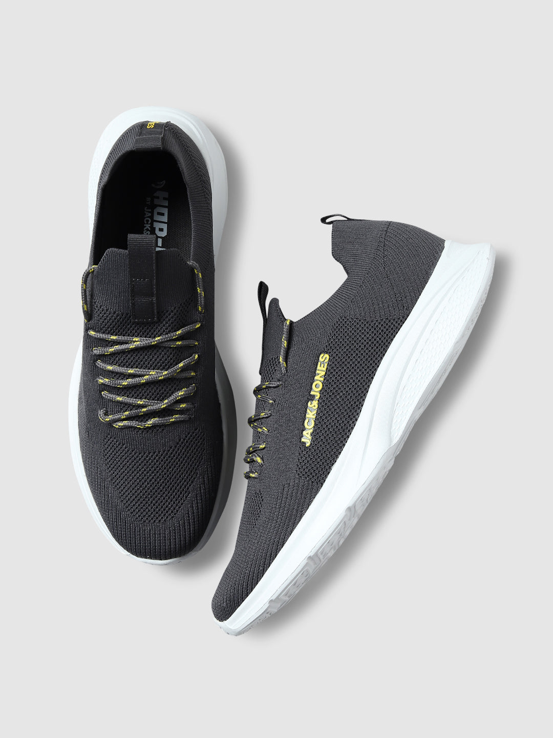 Men's Grey Casual Solid Sneakers